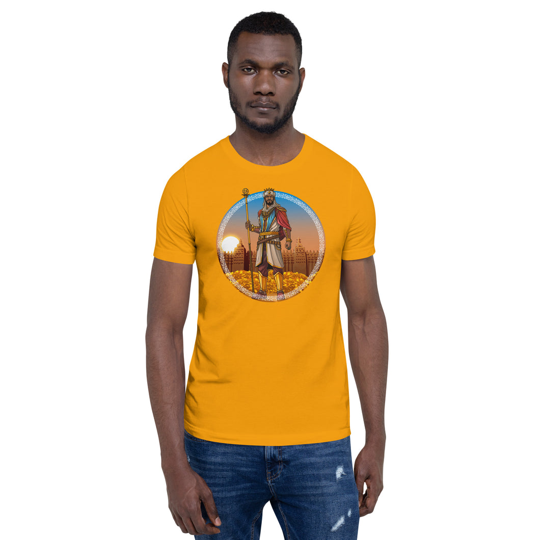 Mansa Musa Unisex t-shirt (Gold)